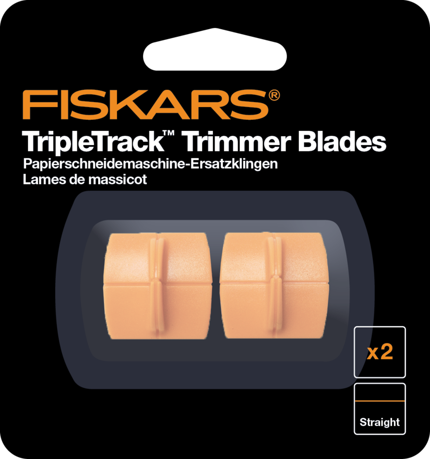 Fiskars Paper Trimmer Blades TripleTrack Straight 2/Pkg
