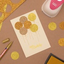 Glitter papier zelfklevend 160g A5 5/Pkg - Assortiment 2