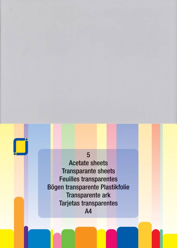 JEJE Produkt Transparant Acetate Sheets  A4 5/Pkg - 0.25mm