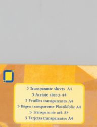 JEJE Produkt Transparant Acetate Sheets  A4 5/Pkg - 0.25mm