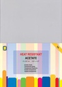 JEJE Produkt Acetate Sheets Heat Resistant A4 10/Pkg