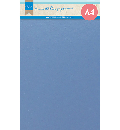 Marianne Design Metallic Paper A4 5/Pkg - CA3176 Light Blue