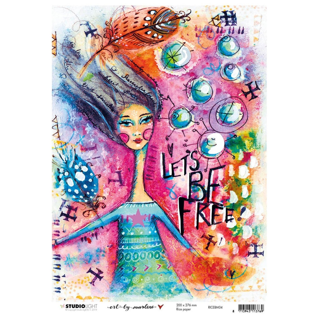 Studio light Rice Paper A4 Art By Marlene 4.0 nr 04