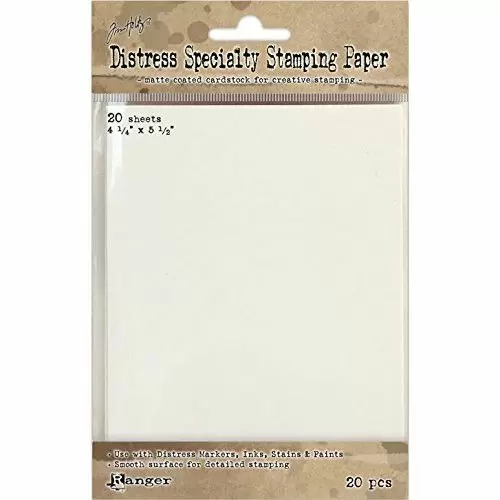 Tim Holtz Distress Specialty Stamping Paper 20/Pkg 4.25"X5.5"