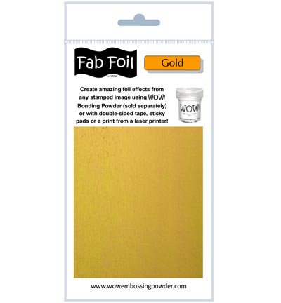 WOW! Fab Foil 4"X28" - Bright Gold