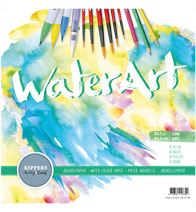 WaterArt Aquarel Papier 8 sheets / 30.5 x 30.5cm / 300 grs