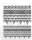 Tim Holtz Cling Stamps - CMS480 Crochet Trims