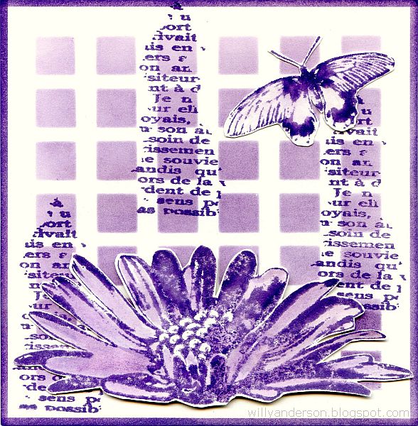 Stampotique Cling Stamp - 3018 Small Butterfly