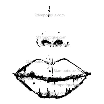 Stampotique Cling Stamp - 14061 Hot Lips