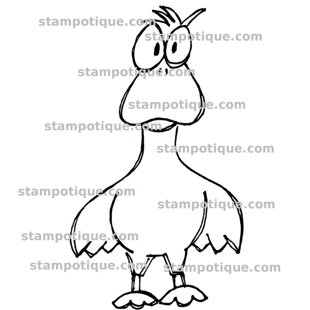 Stampotique Cling Stamp - 13042 Quack