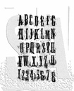 Tim Holtz Cling Stamps - CMS008 Grunge Alphabet