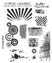 Tim Holtz Cling Stamps - CMS089 Bitty Grunge