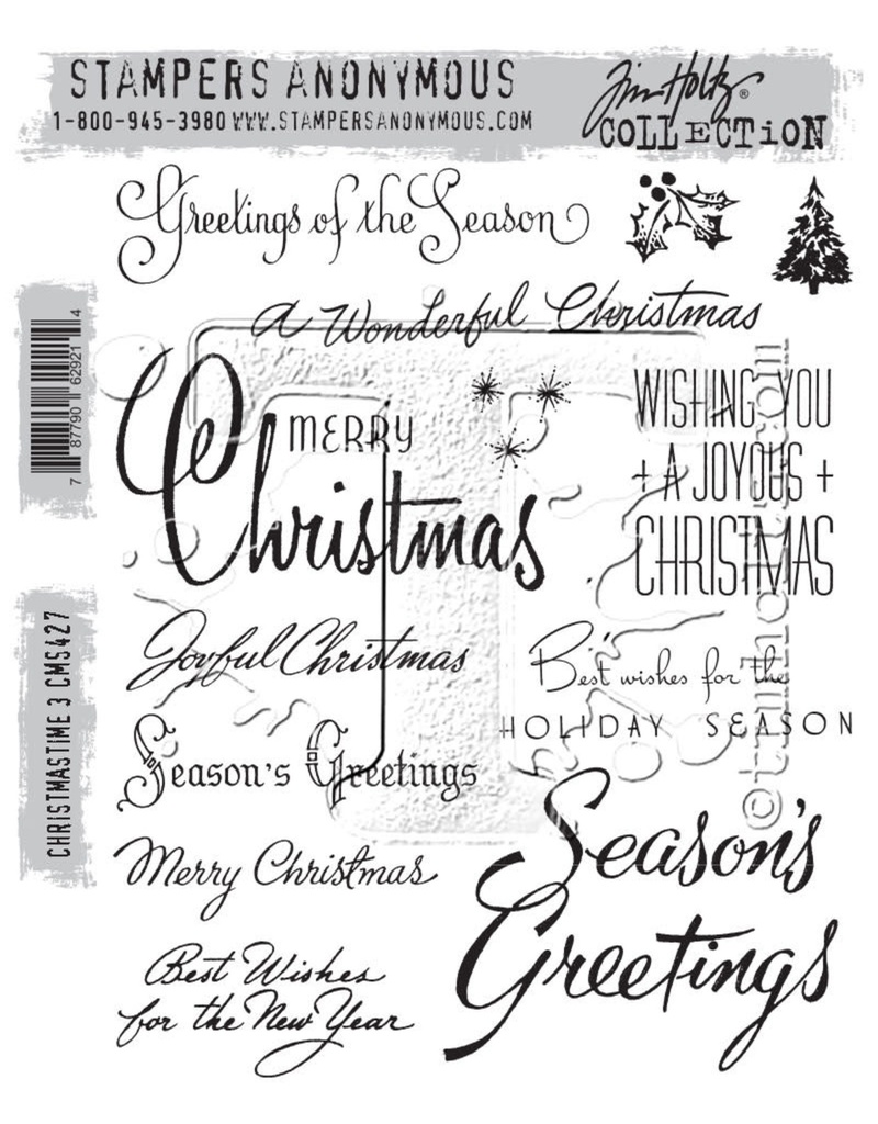 Tim Holtz Cling Stamps - CMS427 Christmastime #3