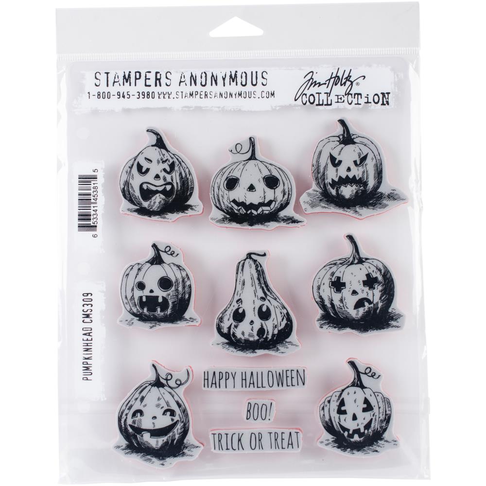 Tim Holtz Cling Stamps - CMS309 Pumkinhead