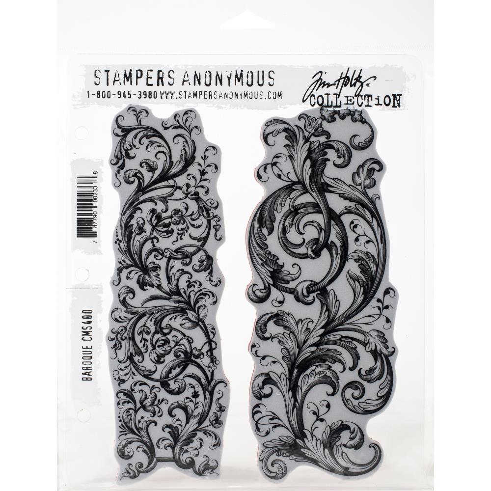 Tim Holtz Cling Stamps - CMS400 Baroque