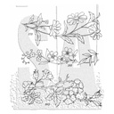 Tim Holtz Cling Stamps - CMS486 Embroidery
