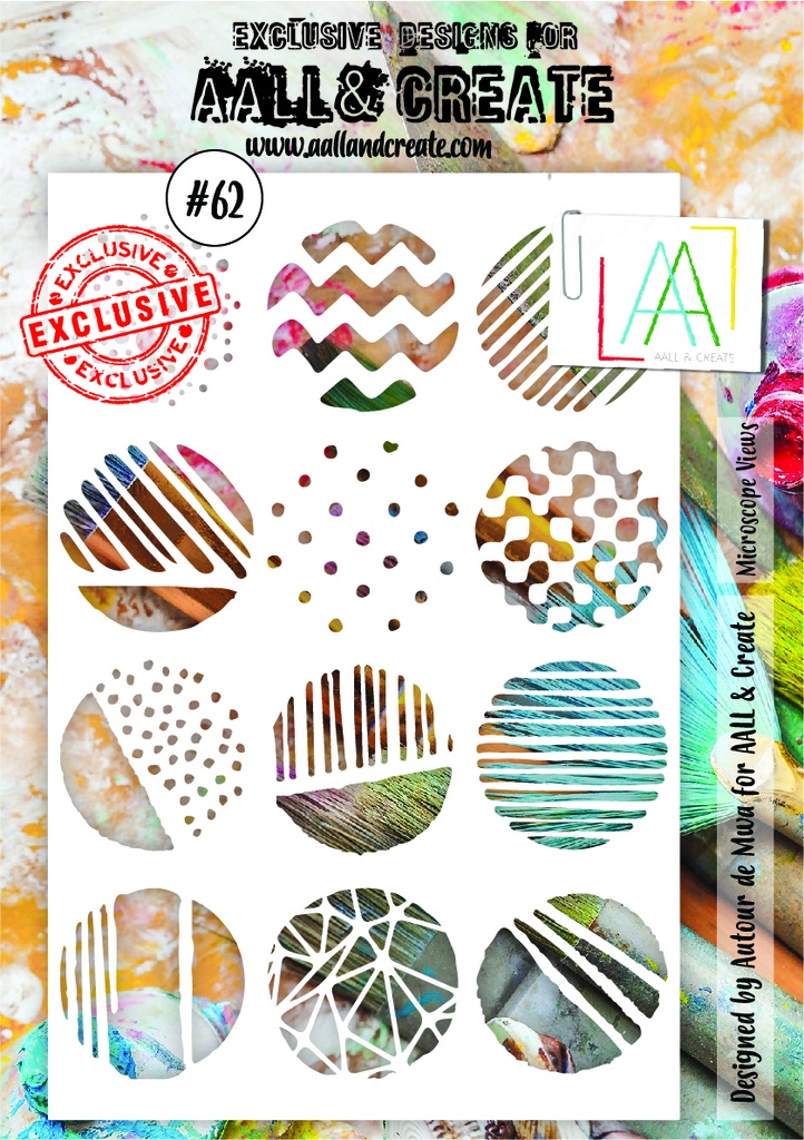 AALL & Create Stencil A5 By Autour de Mwa - 62 Microscope Views