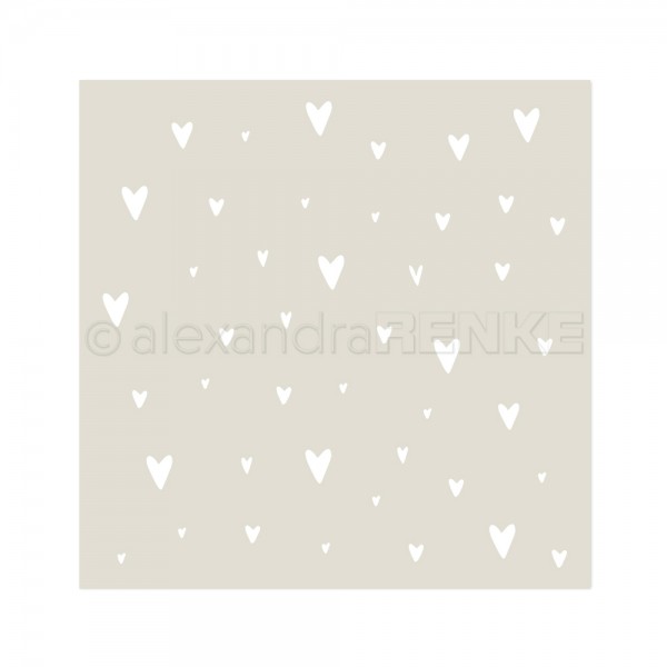 Alexandra Renke Stencil - Hearts Mix