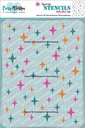CarlijnDesign Stencils 3/Pkg A6 - CDSC-0039 Twinkel Sterren