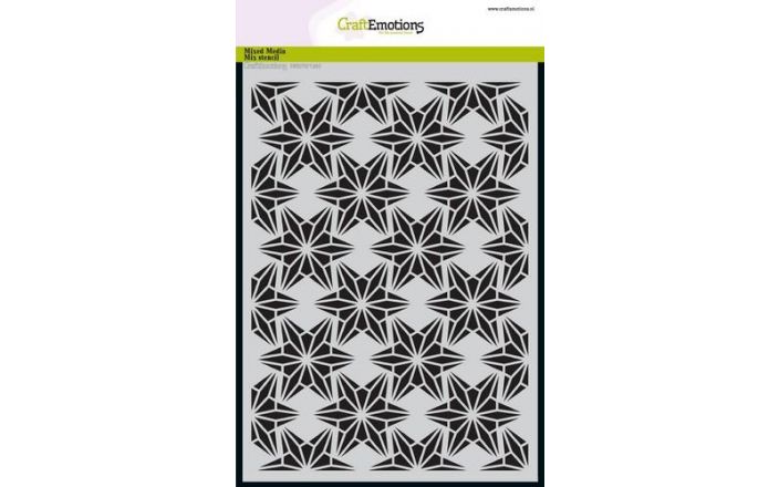 CraftEmotions Mask Stencil - Draadvorm sterren A5