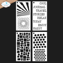 Elizabeth Craft Designs Stencils Remember Moments - S053 Journal Stencils 4