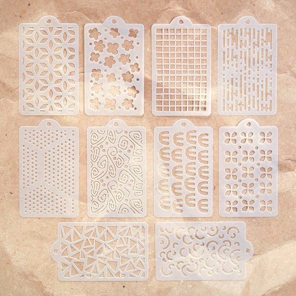 Elizabeth Craft Designs Stencils - Happy Patterns