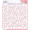 Nellie's Choice Mixed Media Stencil - Christmas Trees