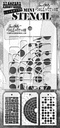 Tim Holtz Mini Layering Stencil Set 3/Pkg - Set #59