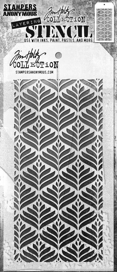 Tim Holtz Layering Stencil - THS181 Deco Leaf