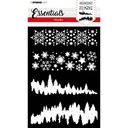 Studio Light Mask 148x210mm 4/Pkg Essentials - Christmas Horizontal Borders nr. 36