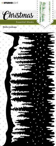 Studio Light Stencils Essentials Mask Christmas Slimline - Landscape nr.114
