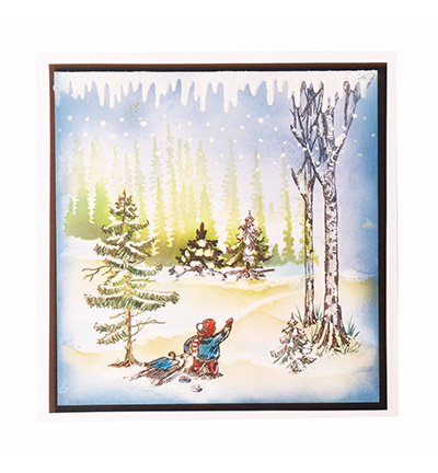 Studio Light Stencils Essentials Mask Christmas Slimline - Landscape nr.114