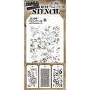 Tim Holtz Mini Layering Stencil Set 3/Pkg - Set #25