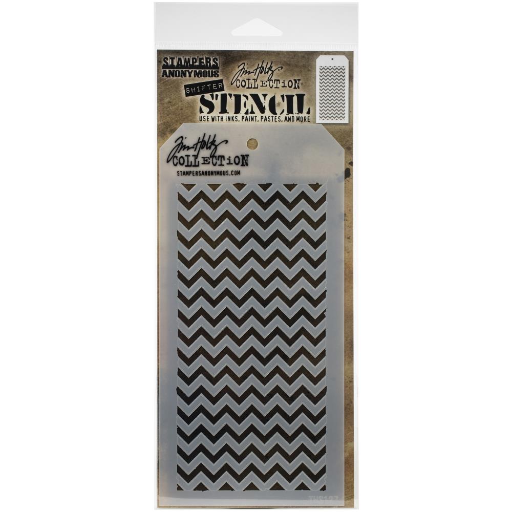 Tim Holtz Layering Stencil - THS127 Shifter Chevron