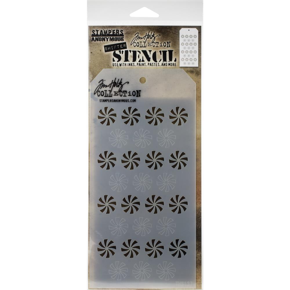 Tim Holtz Layering Stencil - THS137 Shifter Peppermint