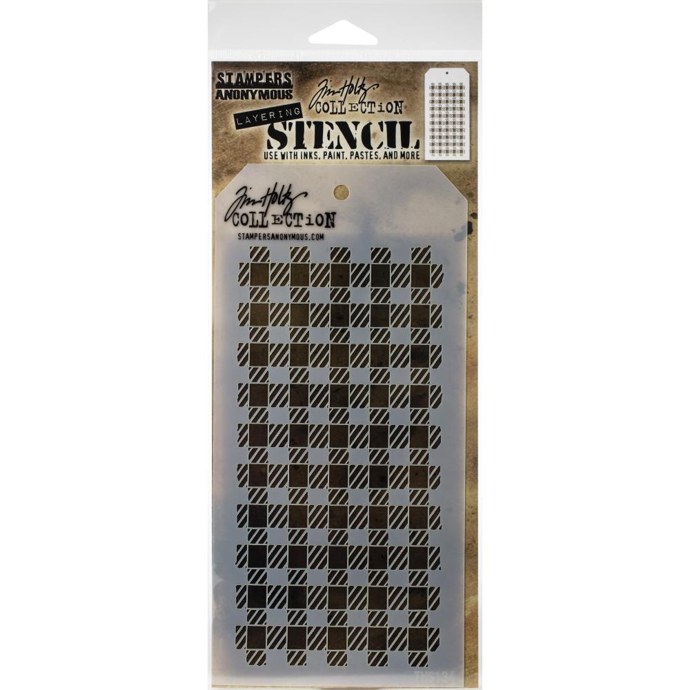 Tim Holtz Layering Stencil - THS134 Gingham