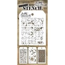 Tim Holtz Mini Layering Stencil Set 3/Pkg - Set #3