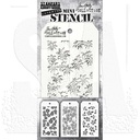 Tim Holtz Mini Layering Stencil Set 3/Pkg - Set #54