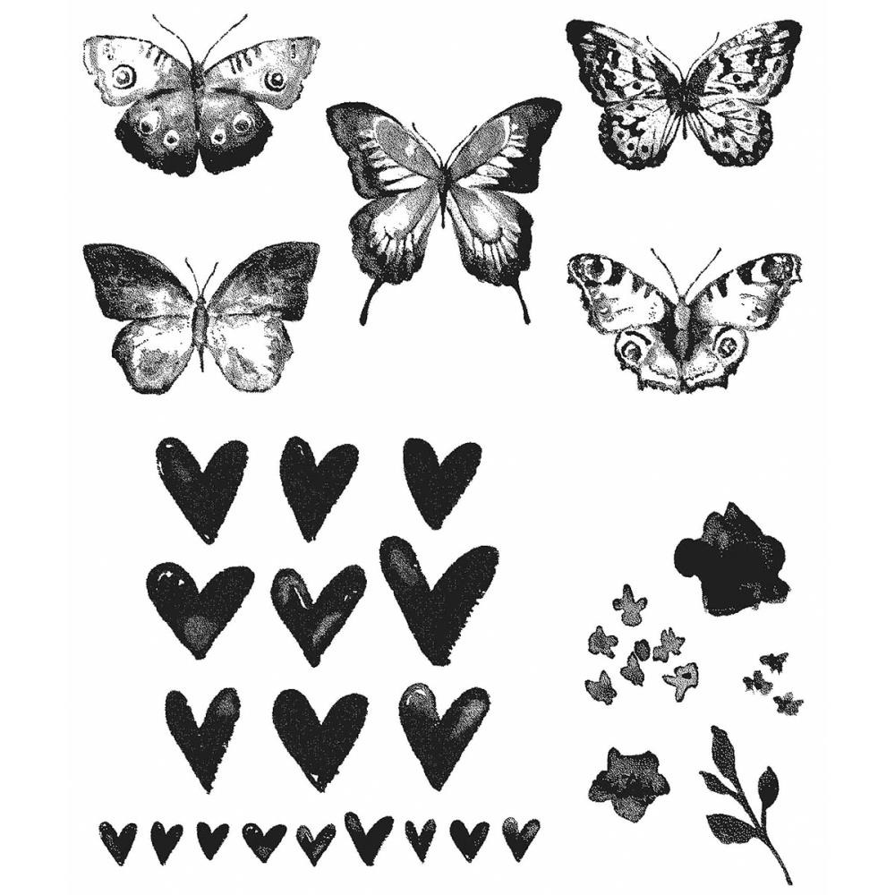 Tim Holtz Cling Stamps - CMS217 Watercolor