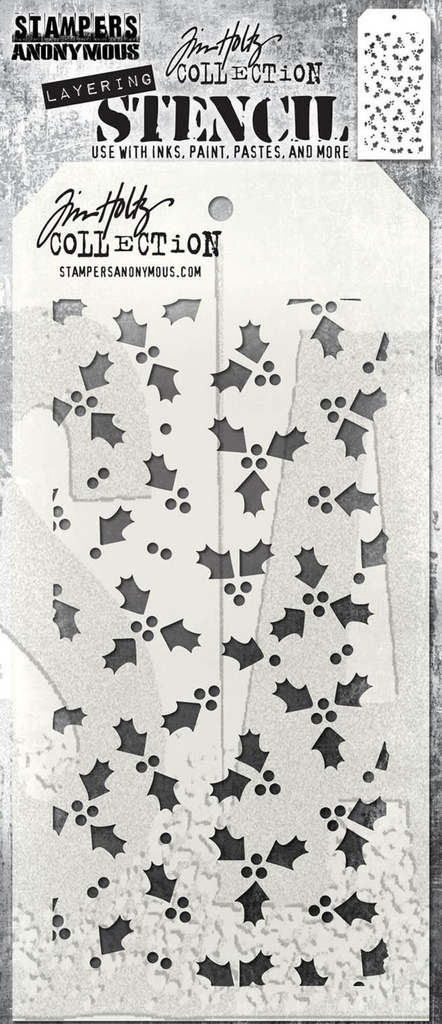 Tim Holtz Layering Stencil - THS189 Tiny Holly