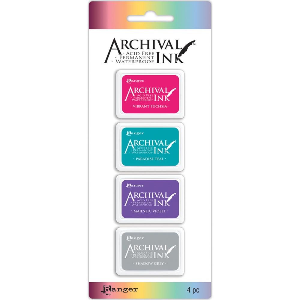 Ranger Archival Mini Ink 4/Pkg - Kit 4