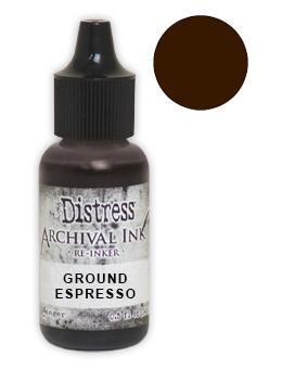 Tim Holtz Distress Archival Re-Inker 15ml - Ground Espresso