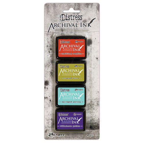 Tim Holtz Distress Archival Mini Ink Pads 4/Pkg - Kit 5