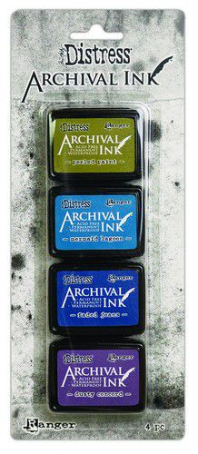 Tim Holtz Distress Archival Mini Ink Pads 4/Pkg - Kit 2