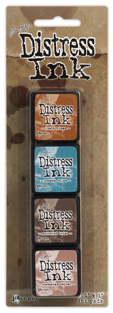 Tim Holtz Distress Mini Ink Pads 4/Pkg - Kit 6
