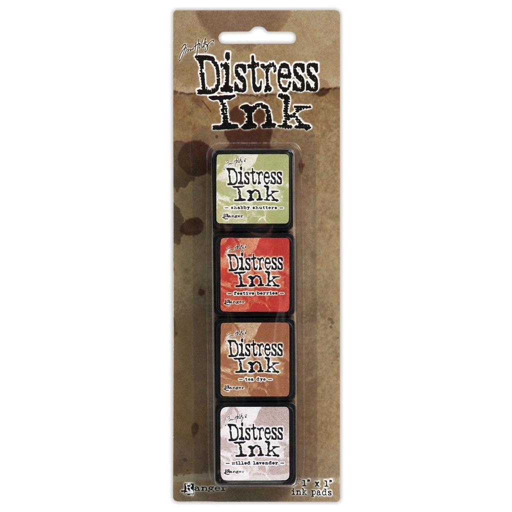 Tim Holtz Distress Mini Ink Pads 4/Pkg - Kit 11