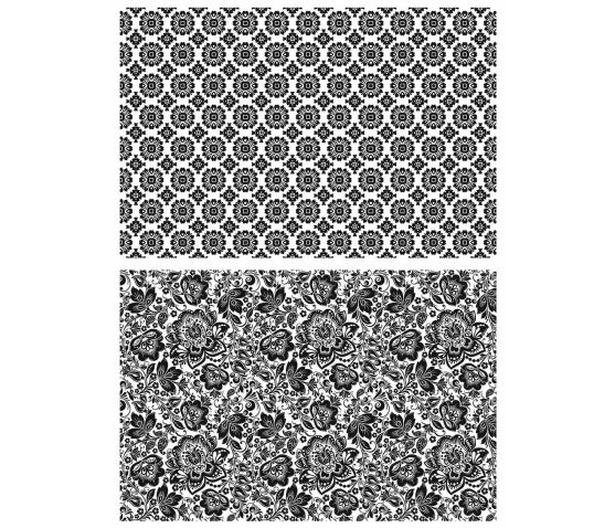 Tim Holtz Cling Stamps - CMS279 Rosette & Floret