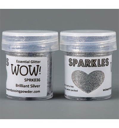 WOW! Sparkles Glitter 15ml - SPRKL036 Brilliant Silver