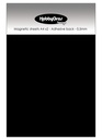 HobbyGros Storage Magnetic Sheets A4 Adhesive Back 0.5mm 2/Pkg