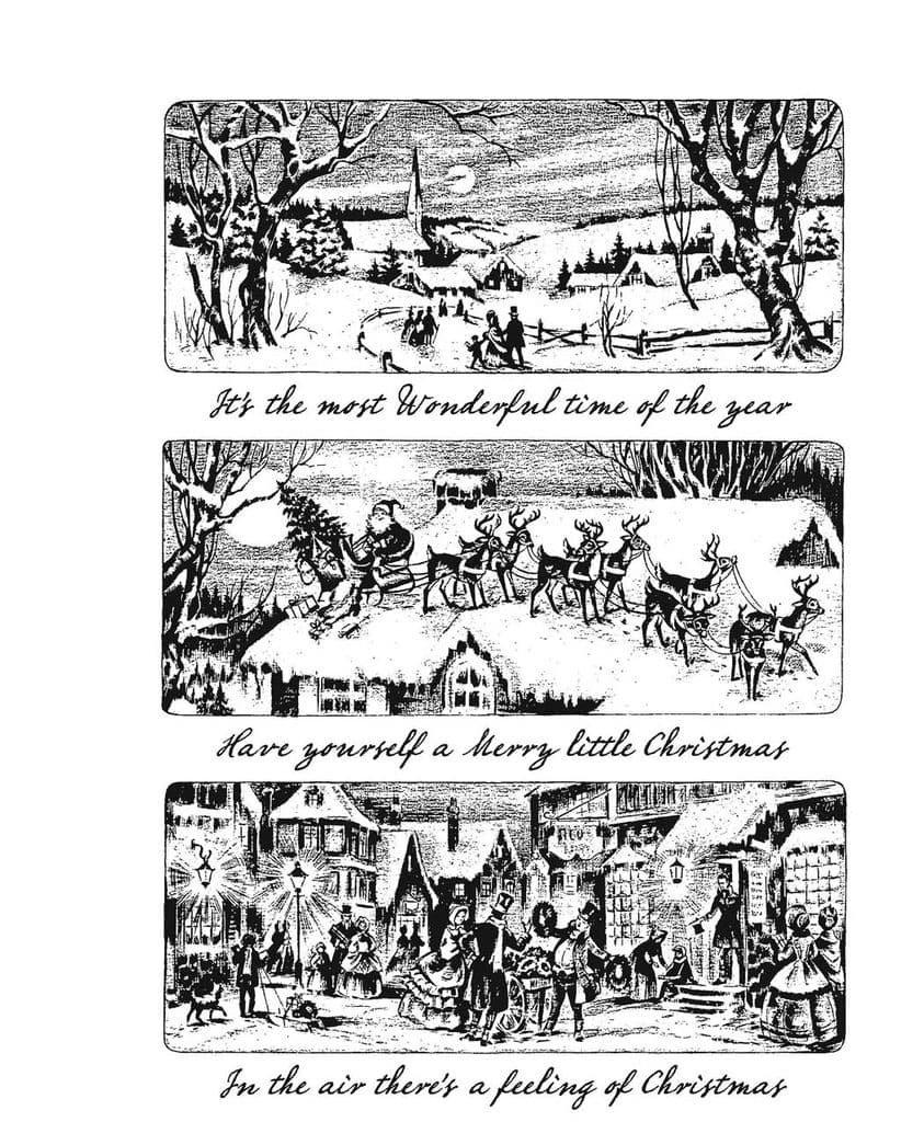 Tim Holtz Cling Stamps - CMS425 Holiday Scenes